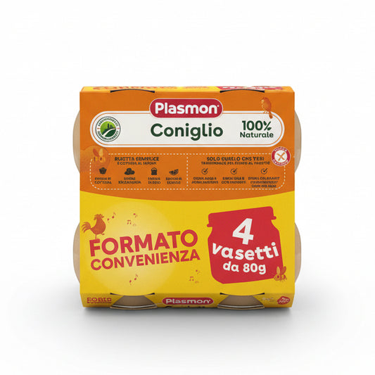 PLASMON OMOGENEIZZATO CARNE Coniglio  4x80GR
