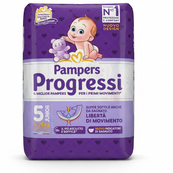 Pannolini Pampers Progressi Taglie 2-3-4-5-6