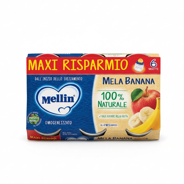 MELLIN OMOGENEIZZATO FRUTTA 6x100GR MELA BANANA
