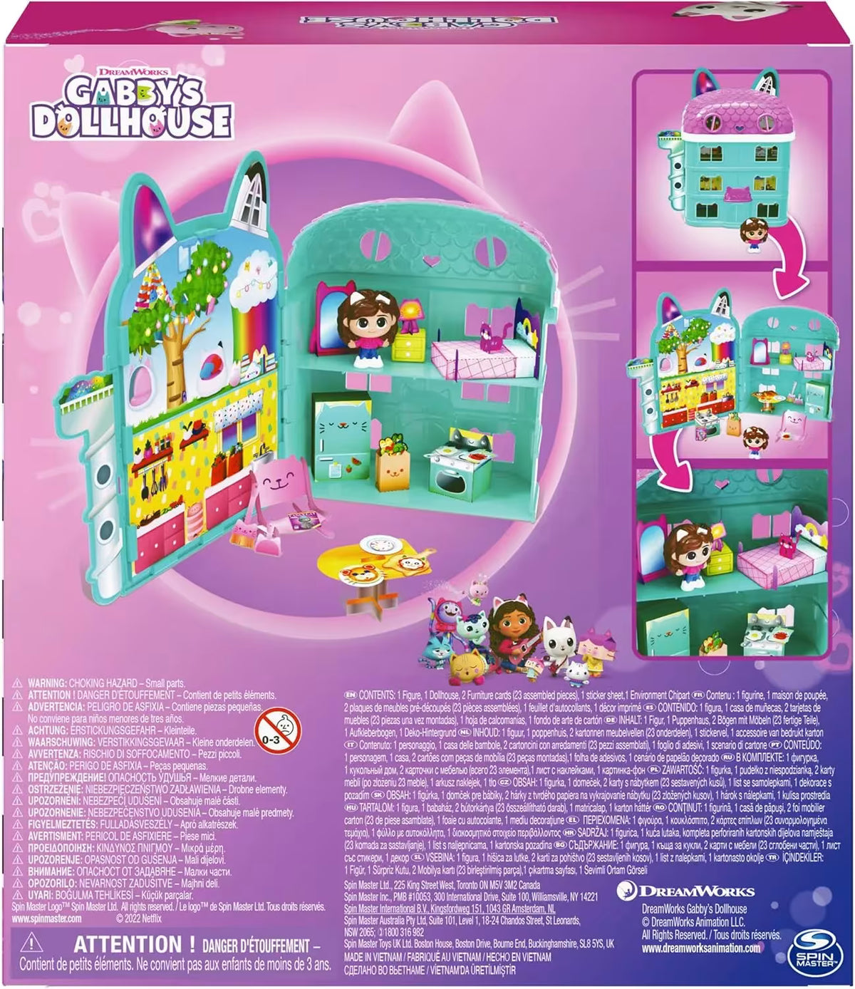 Gabby’s Dollhouse Mini Casa delle Bambole con Gabby e Accessori Spin Master