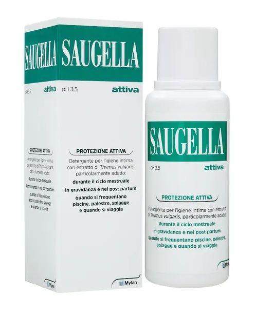 Saugella Attiva Detergente Intimo 250 ml (Gravidanza, Ciclo e Sport)