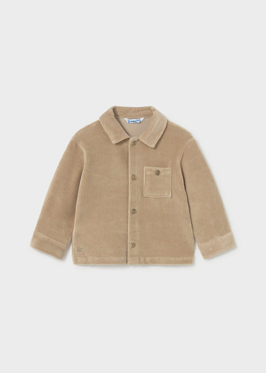 Giacca casual neonato Mayoral in velluto a costine color cammello