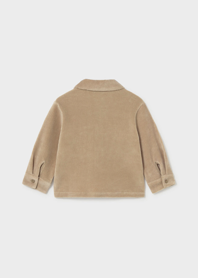 Giacca casual neonato Mayoral in velluto a costine color cammello