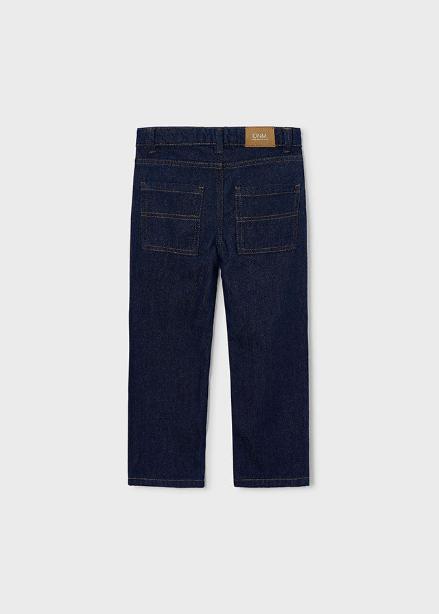 Jeans bambino Mayoral Wide Fit blu denim scuro vista posteriore