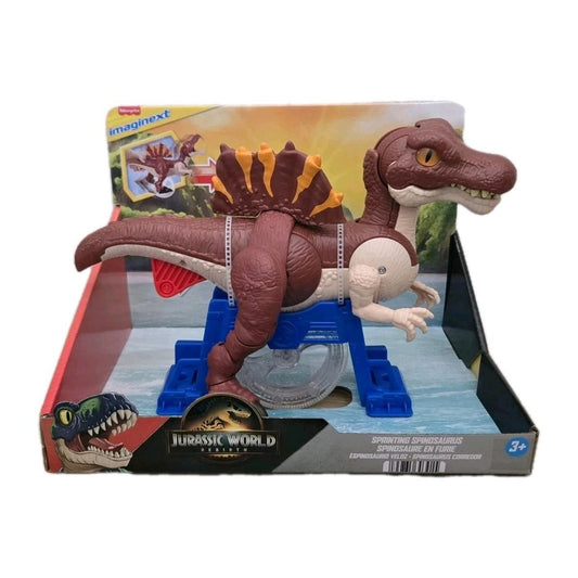 Spinosauro Jurassic World con movimento manuale e bocca apribile