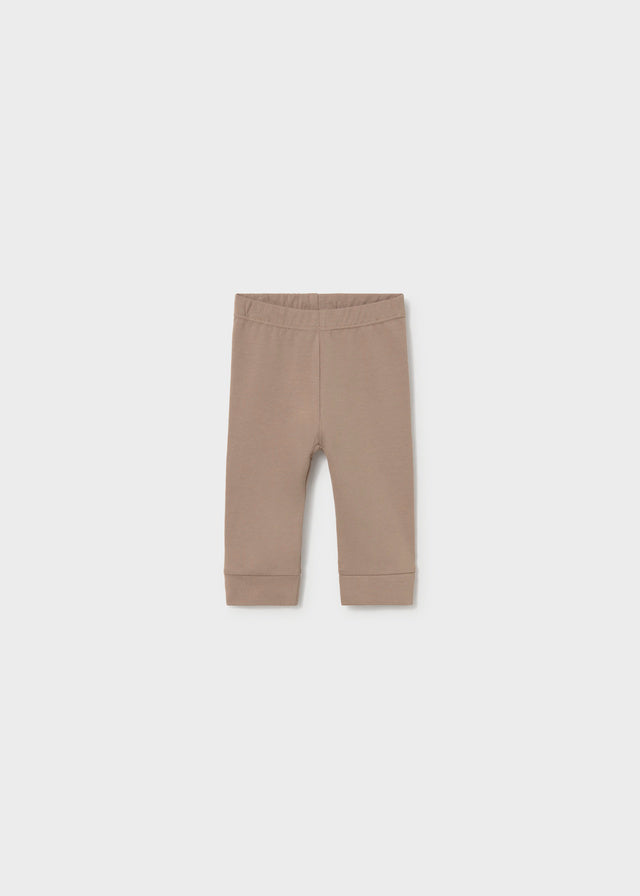Leggings neonata basic color tortora con vita elasticizzata Mayoral
