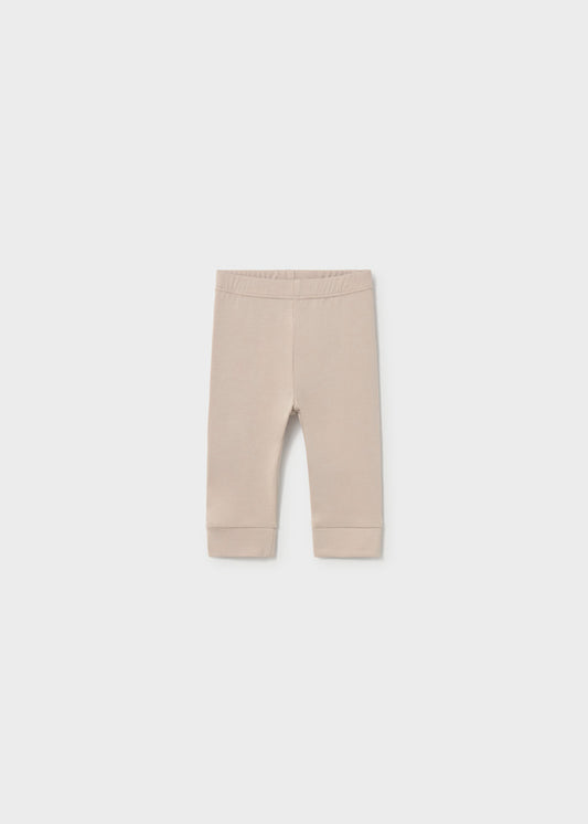 Leggings neonata beige basic con vita elasticizzata Mayoral