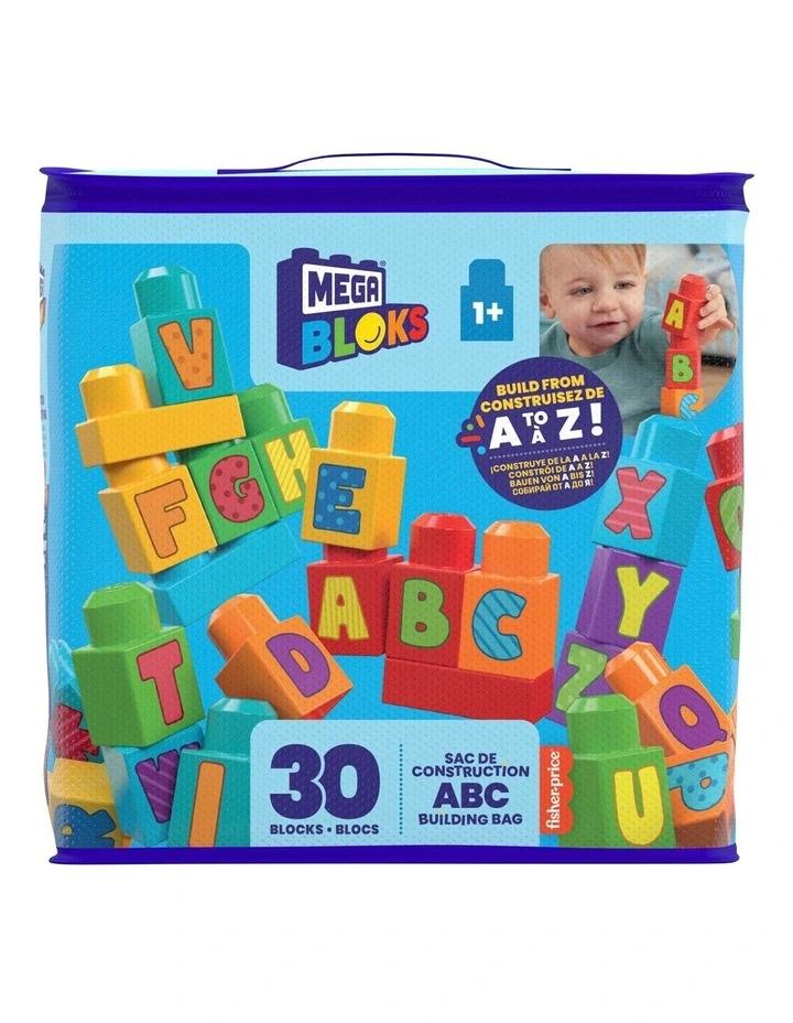Sacca Mega Bloks ABC con grandi blocchi da costruzione per bambini da 1 anno