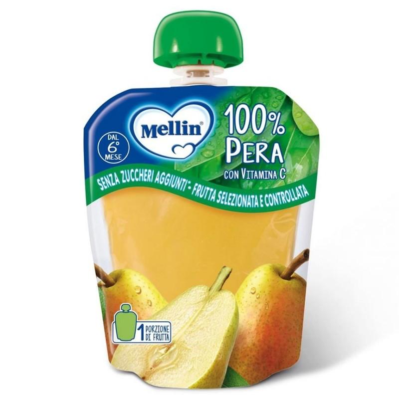 Mellin Spremi e Gusta 100% Frutta alla Pera 90 g,