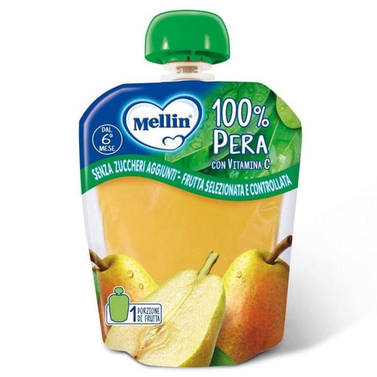 Mellin Spremi e Gusta 100% Frutta alla Pera 90 g,