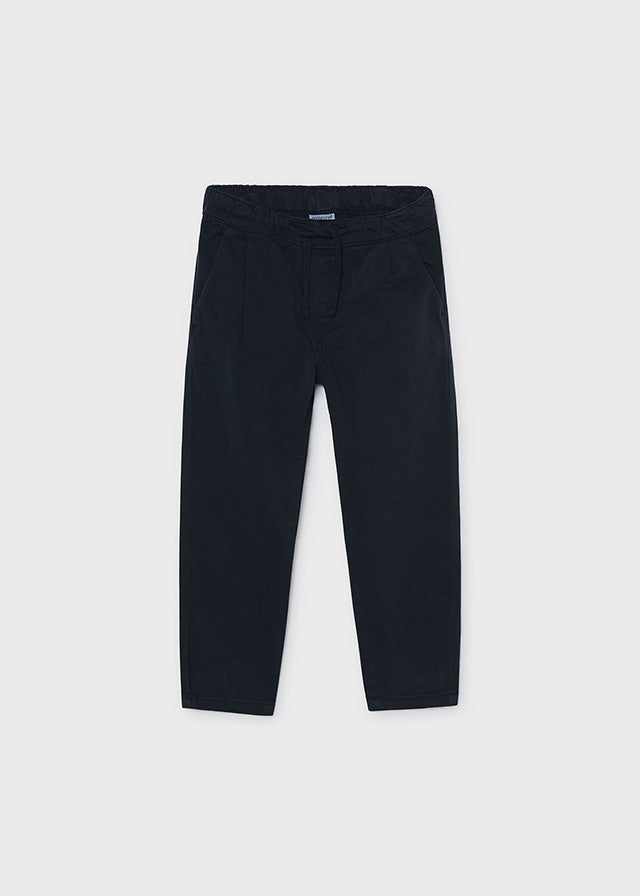Pantalone chino jogger bambino Mayoral blu navy con coulisse