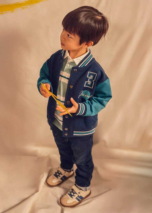 Pantalone Jeans Bambino Jogger Blu Scuro con Coulisse Mayoral