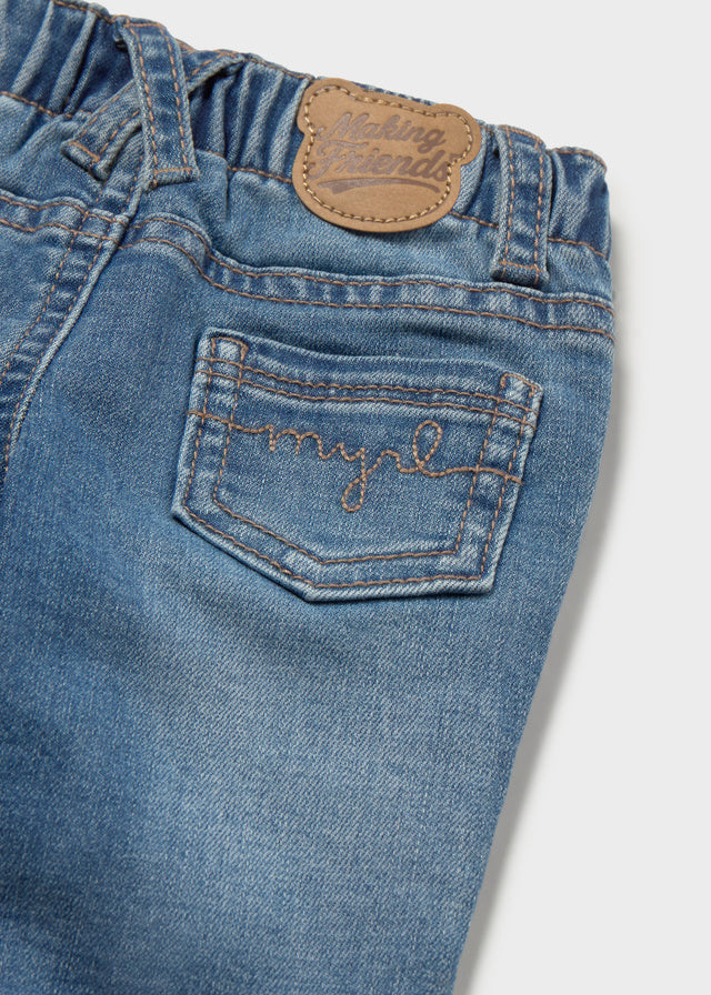 Pantalone jeans basic neonato Mayoral blu medio