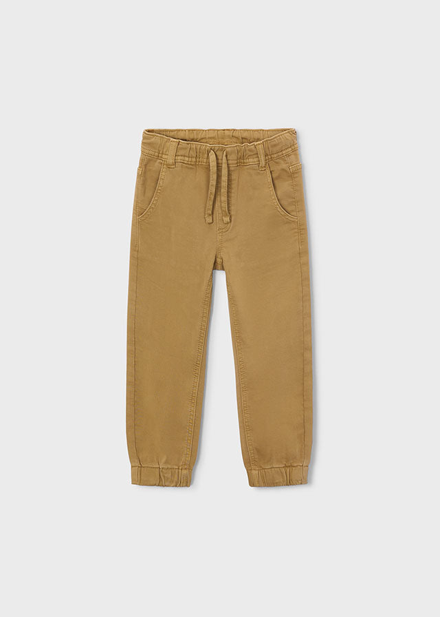 Pantalone jogger bambino Mayoral ocra vista posteriore
