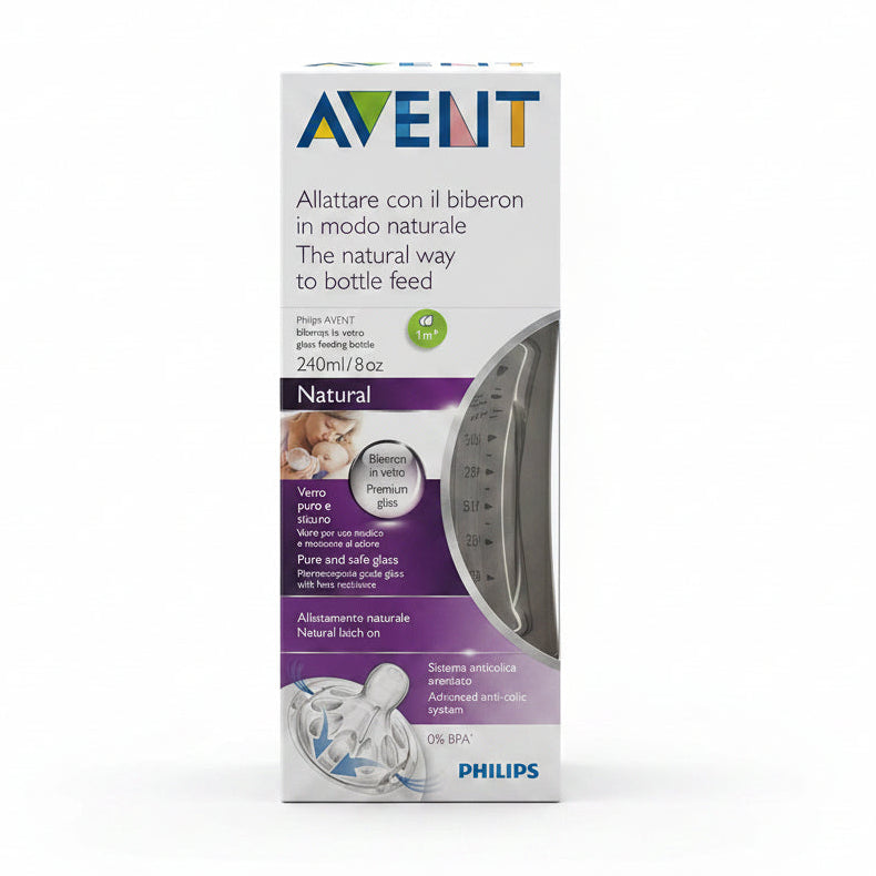 Philips Avent Biberon in Vetro Natural 240 ml