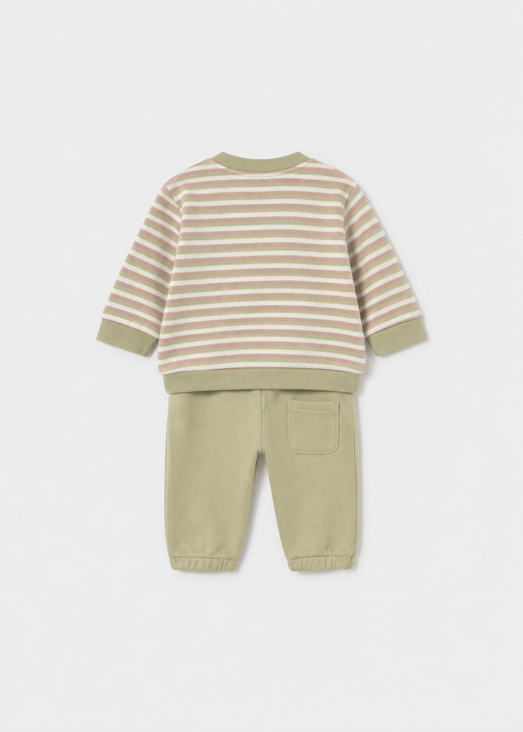 Retro_completo_neonato_Mayoral_con_felpa_a_righe_verde_e_pantalone_verde_salvia