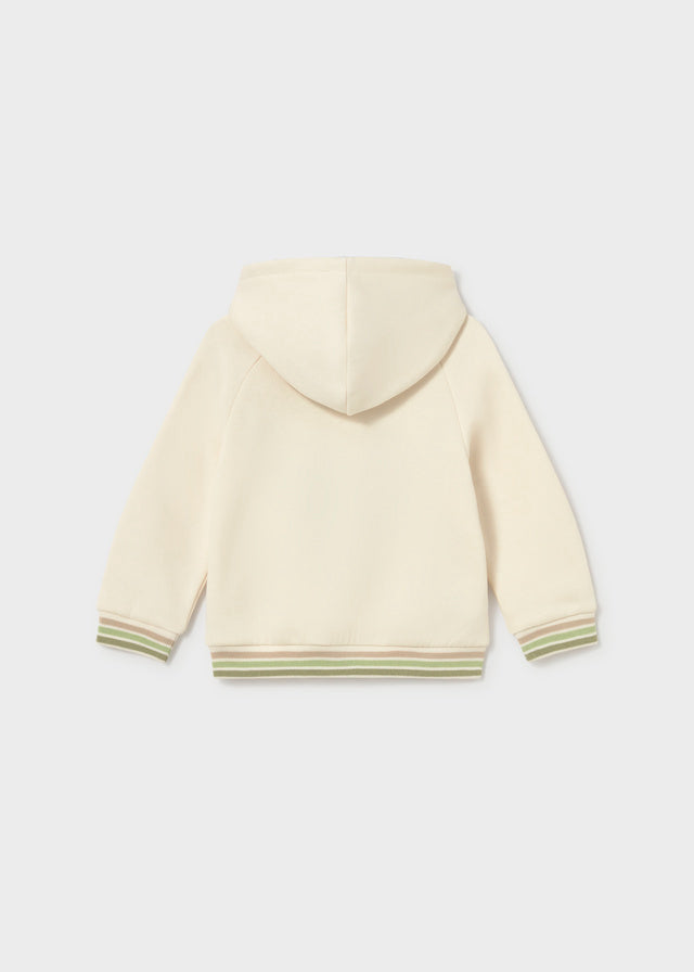 Retro felpa neonato Mayoral beige con cappuccio