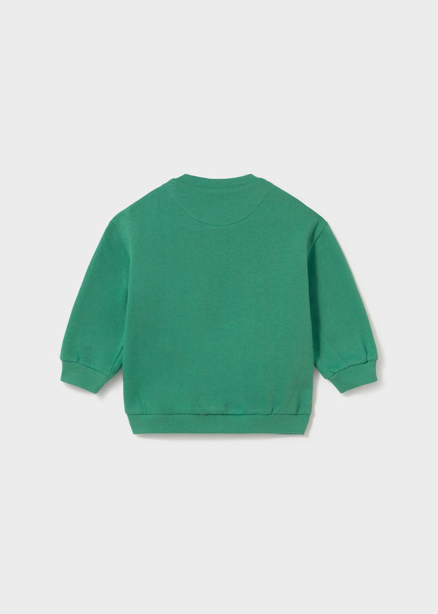 Retro felpa neonato Mayoral verde a maniche lunghe