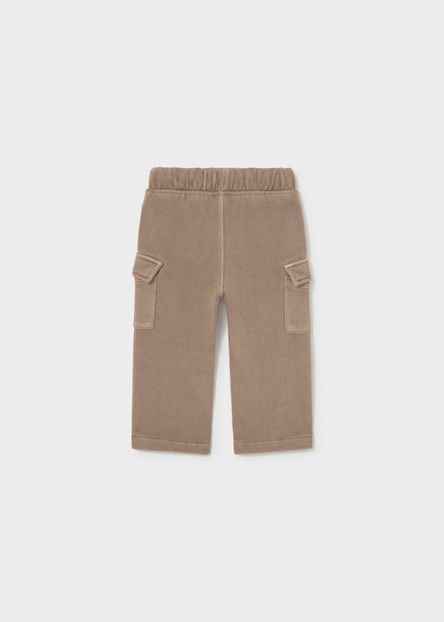 Retro pantalone cargo neonato Mayoral beige con tasche laterali