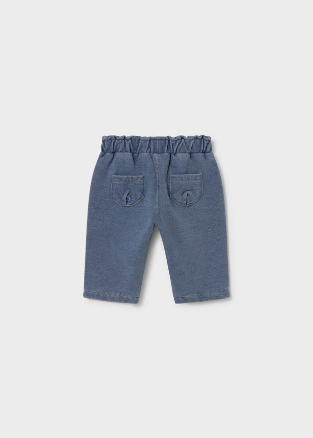 Retro pantalone jeans neonato Mayoral blu medio con tasche posteriori