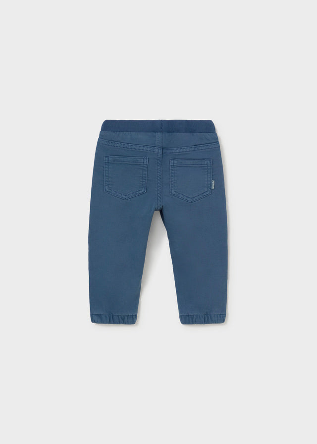 Retro pantalone jogger neonato Mayoral blu indaco con tasche posteriori