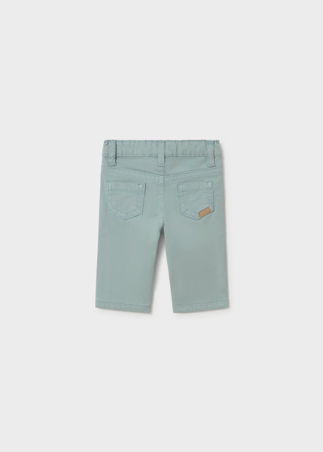Retro pantalone lungo neonato Mayoral verde acqua con tasche posteriori