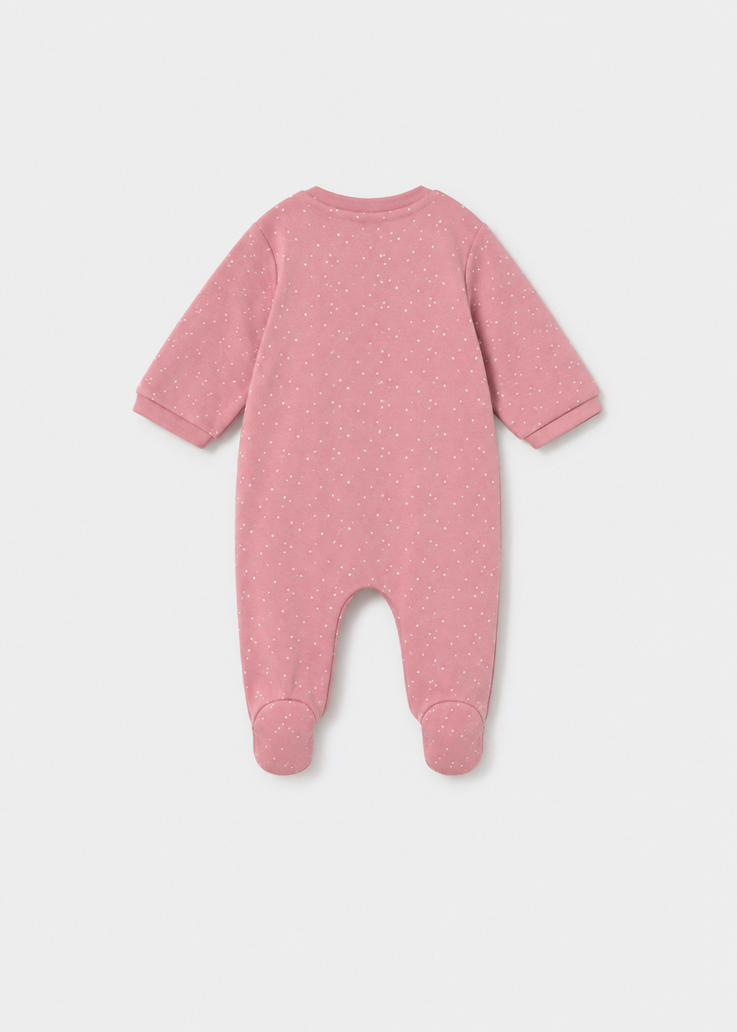 Retro tutina neonata rosa cipria con fantasia a pois bianchi Mayoral