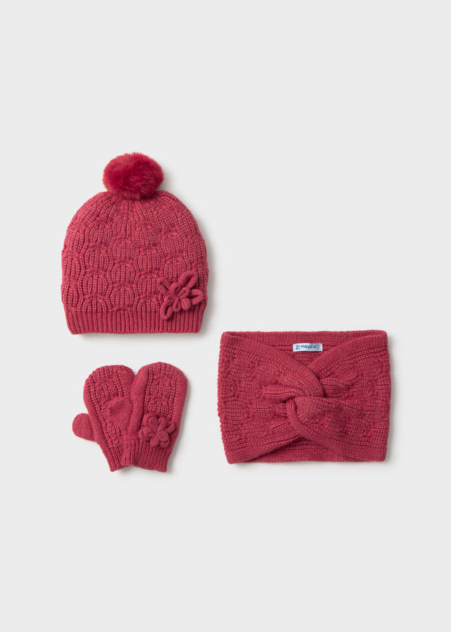 Set_3_pezzi_Mayoral_neonato_rosso_con_berretto_con_pompon_scaldacollo_e_manopole
