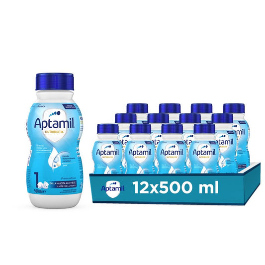 Aptamil 1 Latte Liquido 500 ml – Cartone 12 Bottiglie