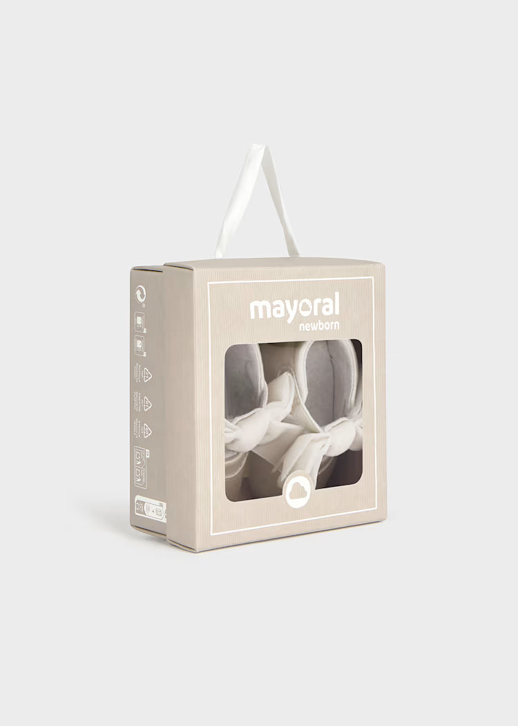 Scarpine ballerine Mayoral color ceramica per neonato scatola