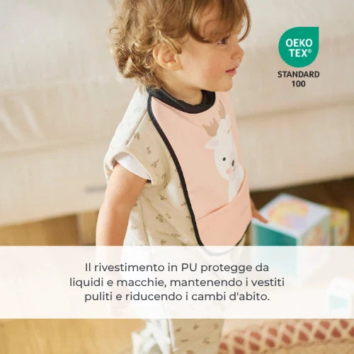 Nuvita Set 2 Bavaglini Impermeabili Powder Blu & Sage Green