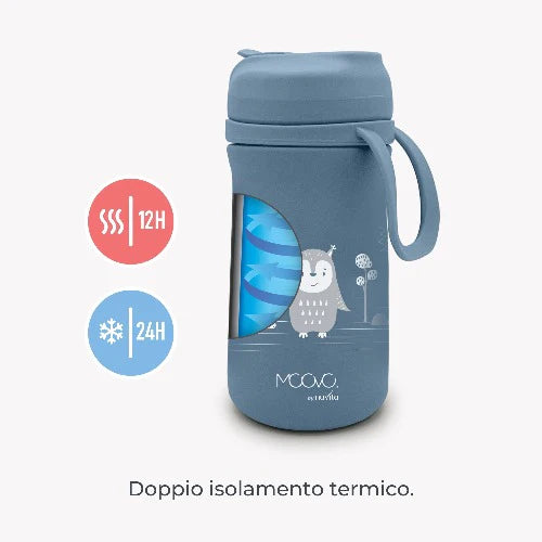 Nuvita Moovo Borraccia Termica 350 ml Azzurra