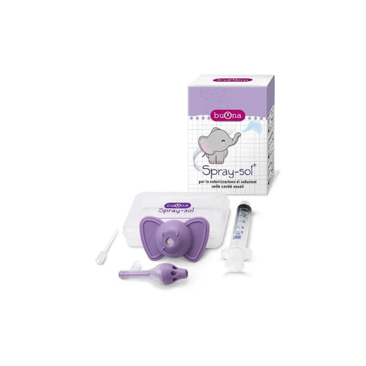 Buona Spray Sol Nebulizzatore per Lavaggi Nasali Bambini con Elefantino