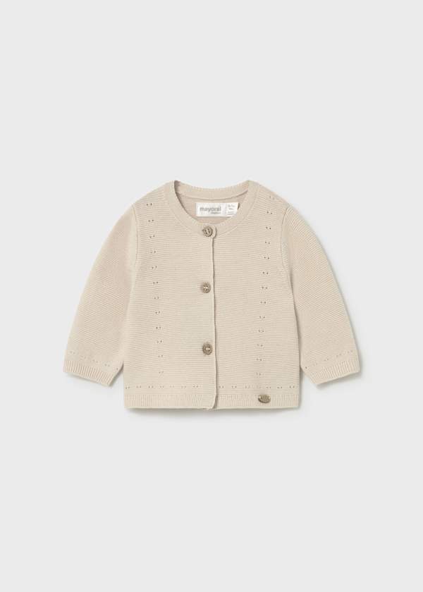 Cardigan in maglia neonata Mayoral