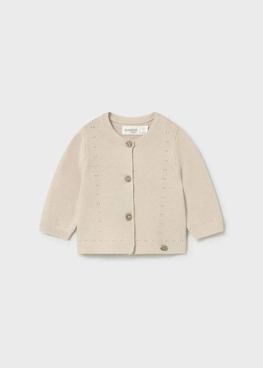 Cardigan in maglia neonata Mayoral