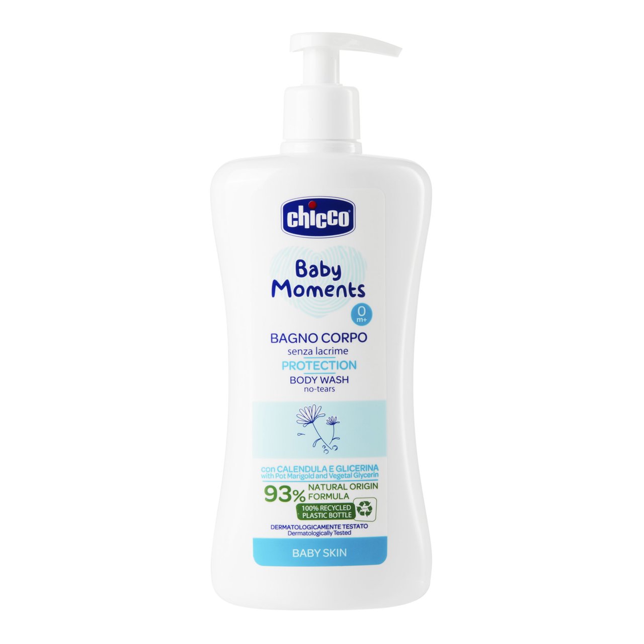 "Chicco Bagno Protection 500 ml con calendula e glicerina per la pelle delicata di neonati e bambini"