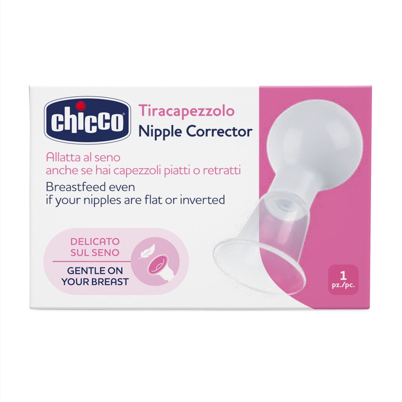 Chicco Tiracapezzolo
Per Capezzoli Piatti o Retratti
✔ Delicato sul seno
✔ Pressione regolabile
✔ Facilita l'allattamento
