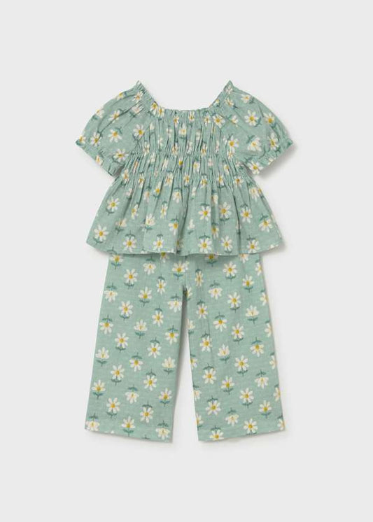 Completo pantalone lungo e top neonata Mayoral