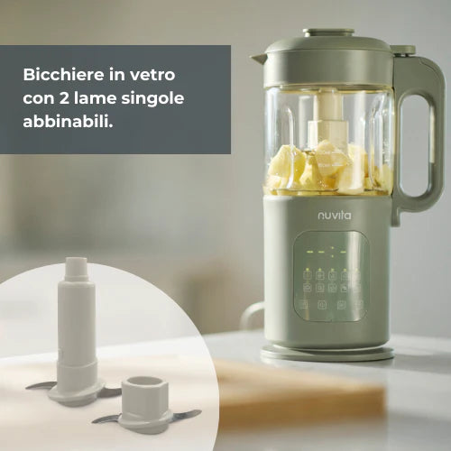 Nuvita Magic Pappa Robot da Cucina 7 in 1 Sage Green
