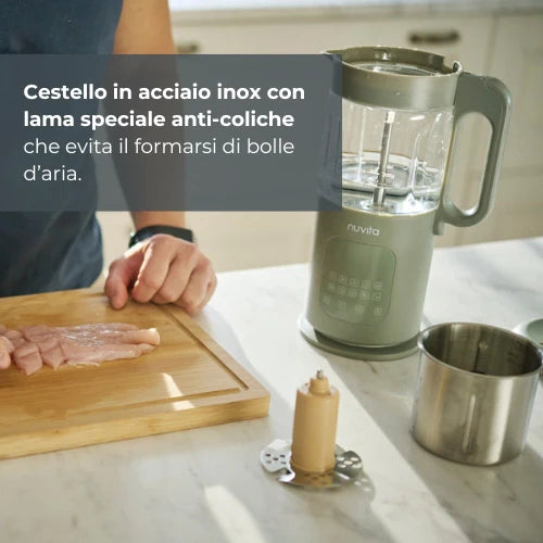 Nuvita Magic Pappa Robot da Cucina 7 in 1 Sage Green