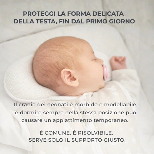 Nuvita Cuscino Antiplagiocefalia ergonomico per neonati con supporto per la testa
