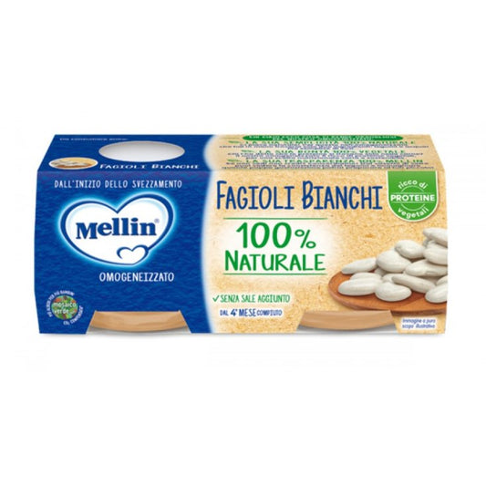 Omogeneizzato Fagioli Bianchi 2×80 g Mellin