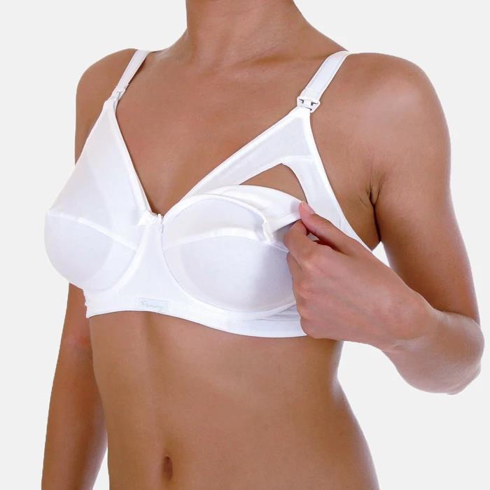Reggiseno Allattamento Farma R Italia Fiducia senza ferretto con coppe apribili e tessuto morbido per garantire comfort durante l'allattamento