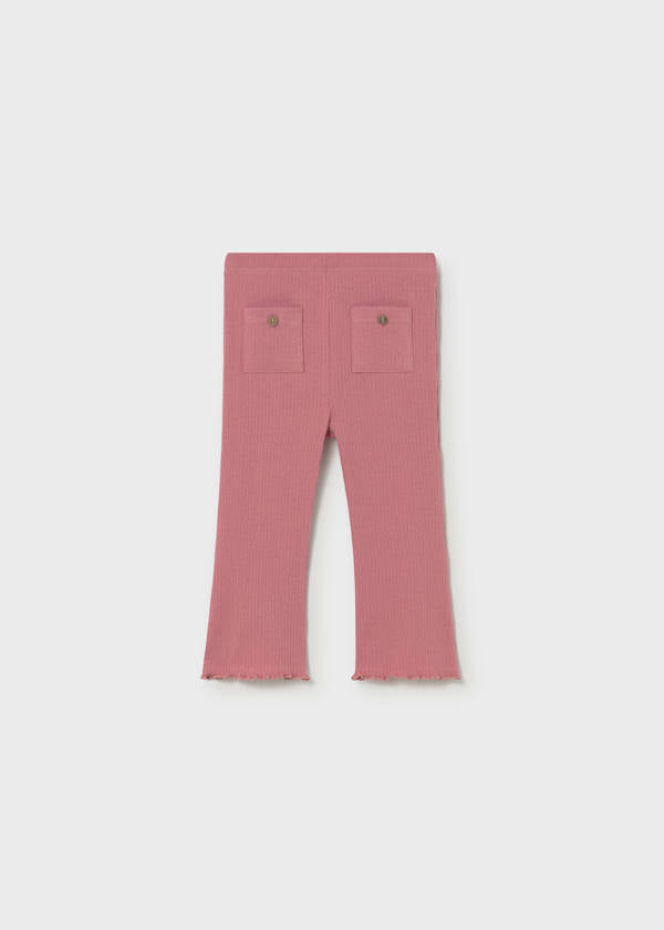 Leggings a zampa costine neonata Mayoral