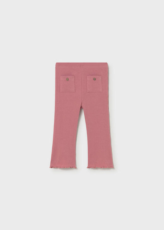 Leggings a zampa costine neonata Mayoral