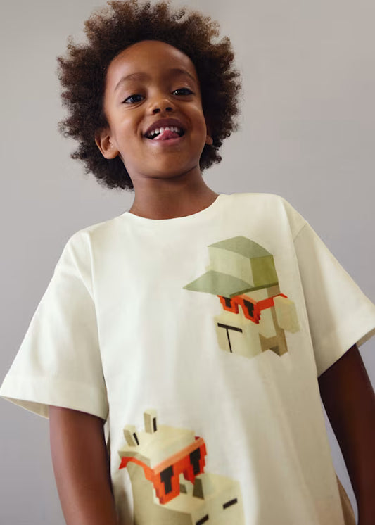 T-shirt stampa videogame bambino Mayoral