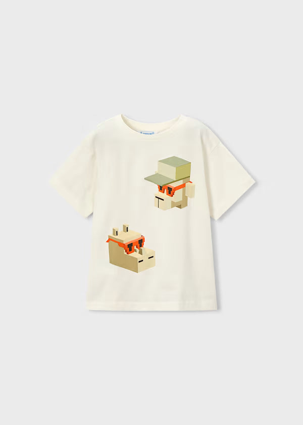 T-shirt stampa videogame bambino Mayoral