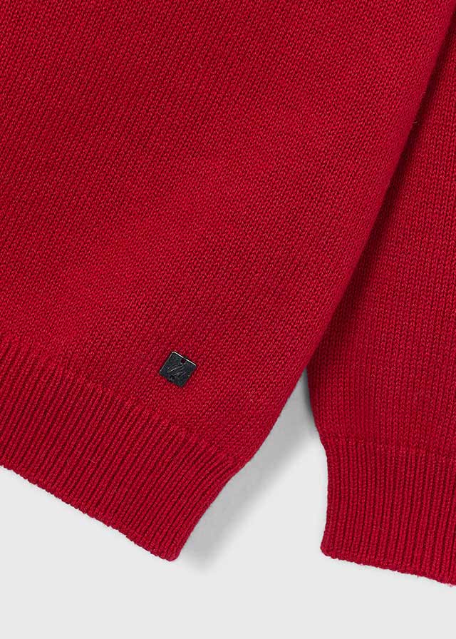 Maglioncino bambino 3-10 anni Mayoral rosso con collo tondo