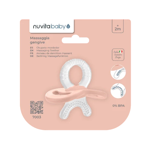 Nuvita Ciuccio Massaggiagengive 2M+ Powder Rosa