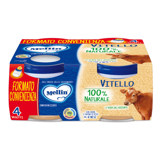 MELLIN OMOGENEIZZATO CARNE VITELLO 4x80GR